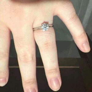 925 sterling silver Diamond wedding ring.